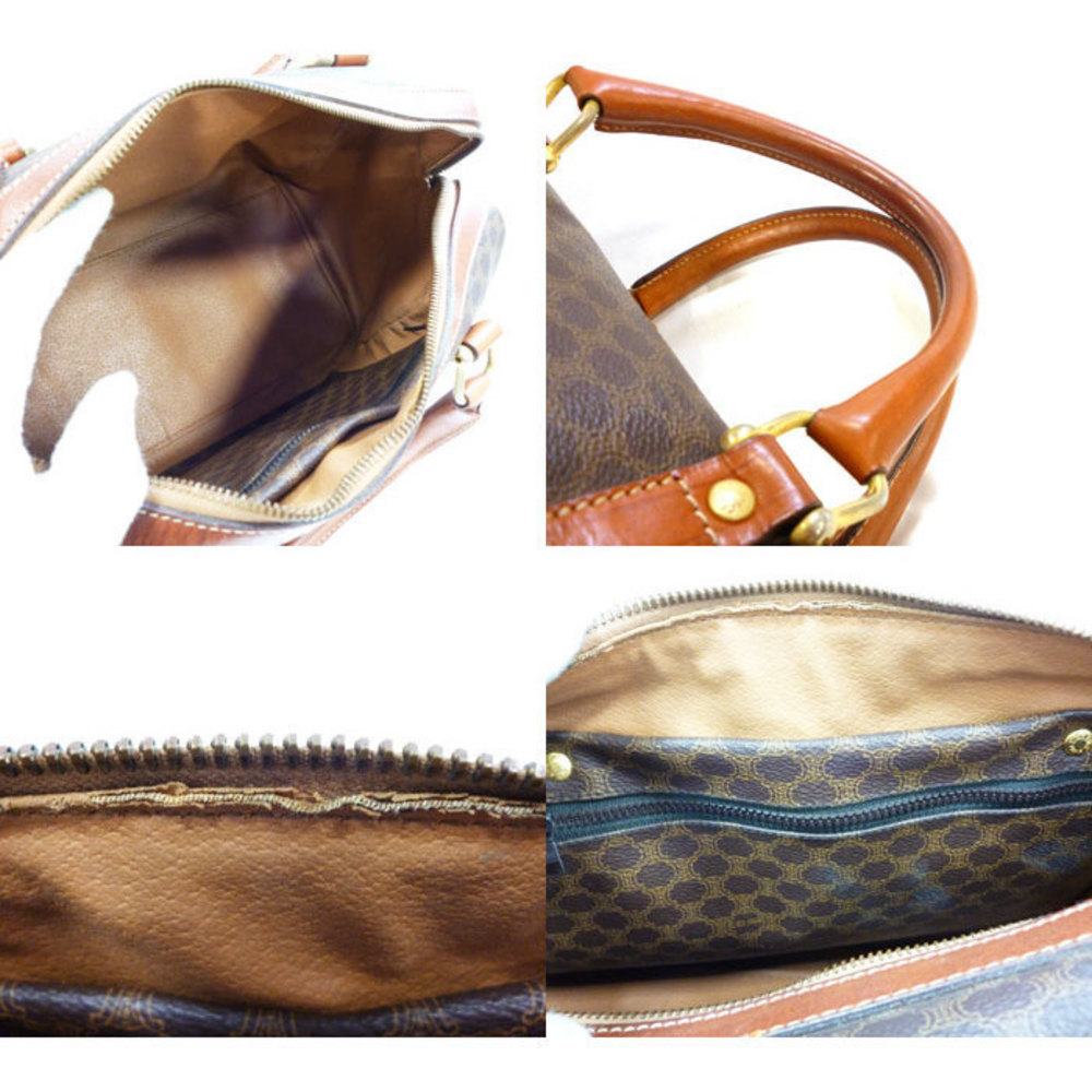 Celine Mini Boston Brown Macadam Pattern - image 3